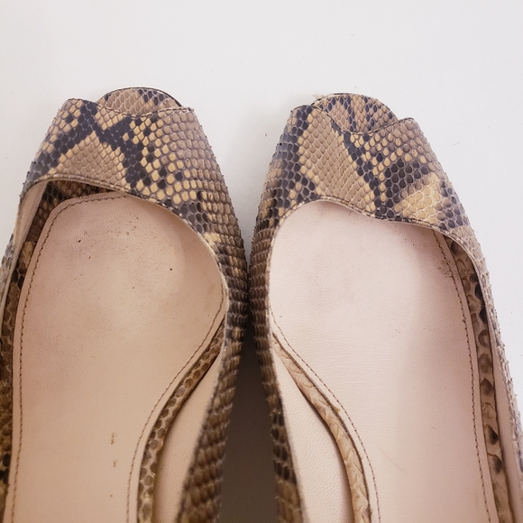 Prada Python Snakeskin Pattern Peeptoe Heels 36.5 - Picture 9 of 12